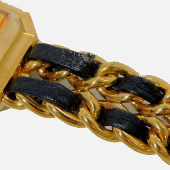 MINT! CHANEL Premiere 18k Gold Plated L Quartz Ladies Watch - Picture 9 of 11